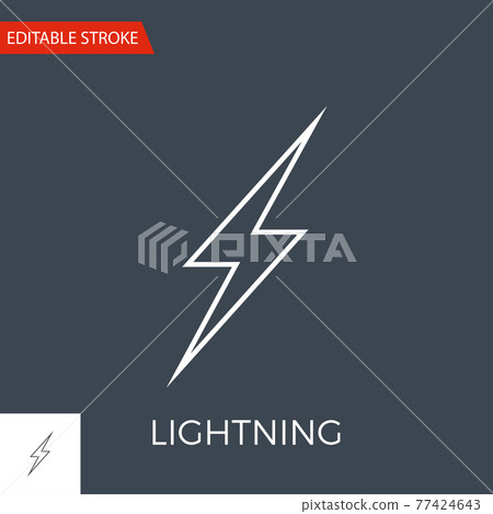 Lightning Vector Icon Lightning Vector Icon 77424643