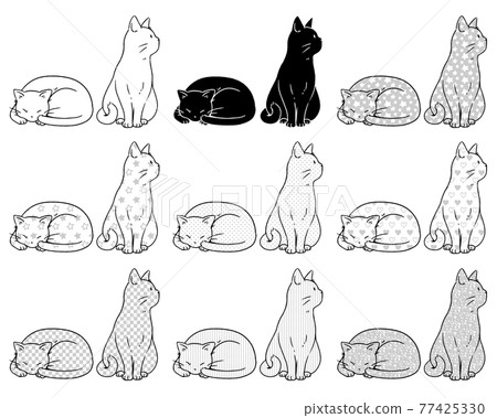 Cat 02-線描 Cat 02-線描 77425330