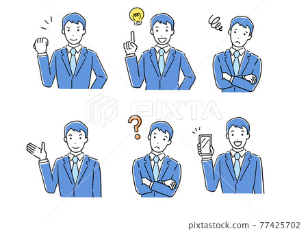 一套商人插圖 一套商人插圖 77425702