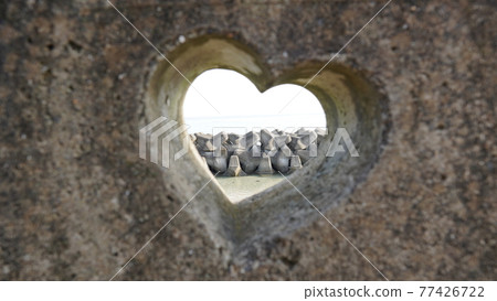 Heart of Boma Beach in Tokunoshima Heart of Boma Beach in Tokunoshima 77426722