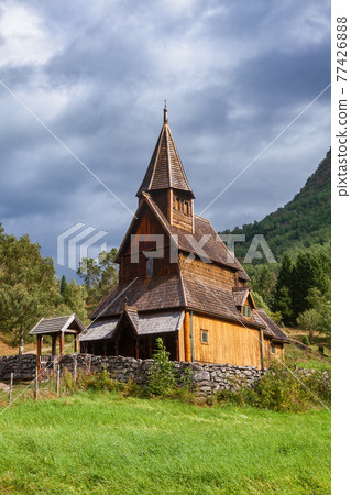 Urnes Stave Church Ornes Luster Sogn og Fjordane  Norway Scandanavia 77426888