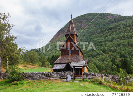 Urnes Stave Church Ornes Luster Sogn og Fjordane  Norway Scandanavia 77426889