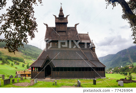 Hopperstad Stave Church Vikoyri Vik Sogn og Fjordane Norway Scandanavia Hopperstad Stave Church Vikoyri Vik Sogn og Fjordane Norway Scandanavia 77426904
