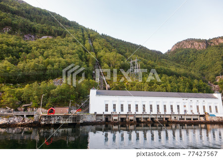Old Florli Power Station at Lysefjord Forsand Rogaland Norway Scandinavia Old Florli Power Station at Lysefjord Forsand Rogaland Norway Scandinavia 77427567