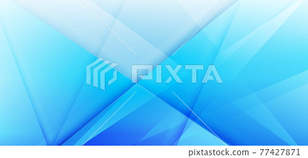 Abstract white and blue gradient triangles overlapping background. Modern Template. 77427871