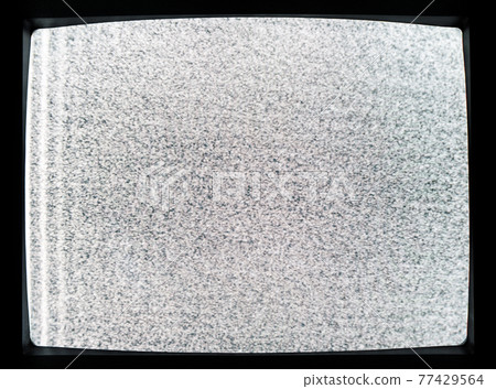 Static noise of detuned TV screen Static noise of detuned TV screen 77429564