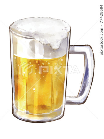 泡沫豐富的生啤酒 泡沫豐富的生啤酒 77429694