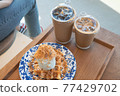 Coffee and dessert 77429702