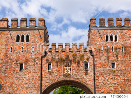 Landtor medieval town gate Landshut Old Town Bavaria Germany 77430094