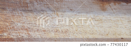 Wood cutting board have deteriorated from use, Close up . Wooden Background. Wood cutting board have deteriorated from use, Close up . Wooden Background. 77430117