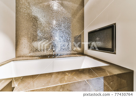 Design of modern bathroom Design of modern bathroom 77430764