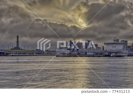 Porto Antico di Genova tourism site and Aquarium in Europe 77431213