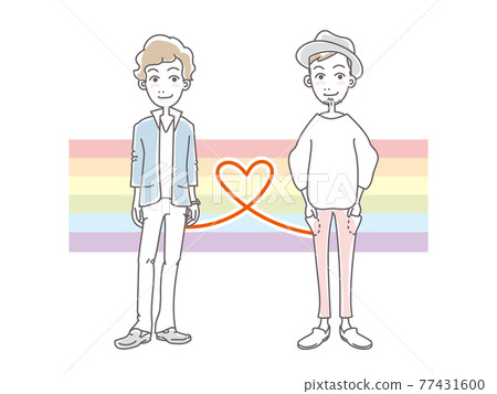 快樂的同性戀夫婦 77431600