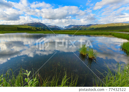 Lake in Alaska 77432522