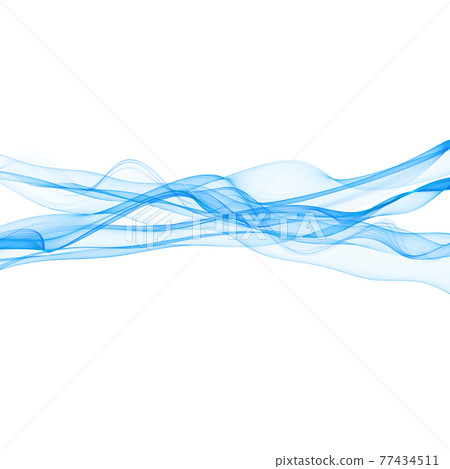 Flowing blue line - Stock Illustration [77434511] - PIXTA