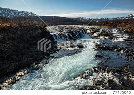 Bruarfoss waterfall in Iceland Bruarfoss waterfall in Iceland 77435040