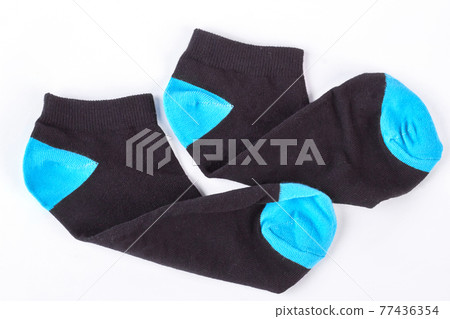 Pair of woolen socks for boy. Pair of woolen socks for boy. 77436354
