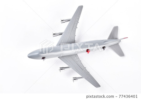 A close up shot of a diecast model plane. A close up shot of a diecast model plane. 77436401