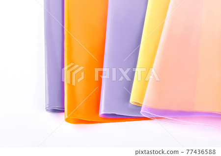 Colorful transparent books jackets. Colorful transparent books jackets. 77436588
