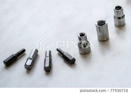 set of different bits for screwdriver replaceable head 77436718