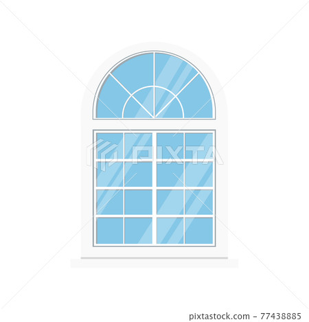 White pvc window frame icon isolated on white... - Stock Illustration ...