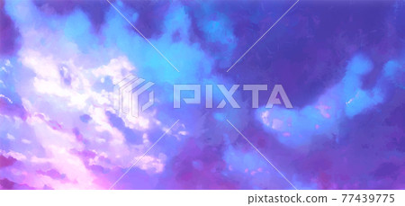 Beatiful Sky with Clouds Artistic Background. Cloudscape Painting Beatiful Sky with Clouds Artistic Background. Cloudscape Painting 77439775