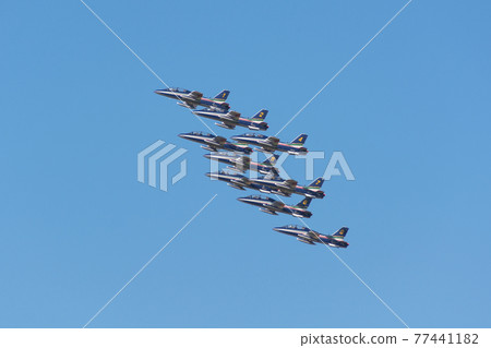Italian Air Force acrobatics team "Frecce Tricolori" rises Italian Air Force acrobatics team "Frecce Tricolori" rises 77441182