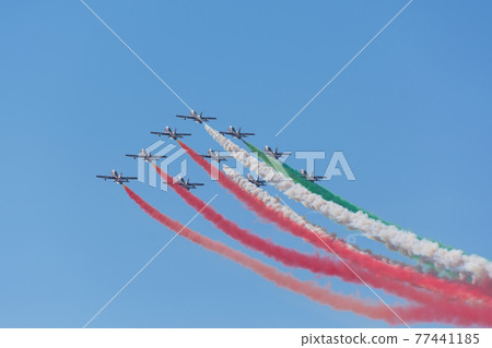 Italian Air Force Acrobat Team "Frecce Tricolori" Delta Formation Italian Air Force Acrobat Team "Frecce Tricolori" Delta Formation 77441185