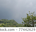 Stormy weather. Bad weather in early summer. May dark clouds. 77442629
