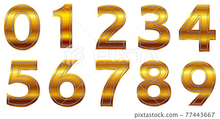 數字鑽石銀圖標 77443667