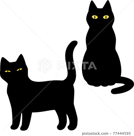 32,327 Two Black Cat Images, Stock Photos, 3D objects, & Vectors