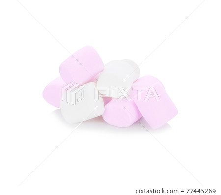 Marshmallow isolated on white background Marshmallow isolated on white background 77445269