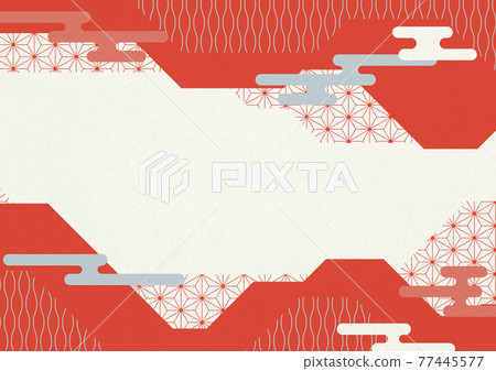 Illustration of Japanese taste that feels the texture of Japanese paper [A3 size 350dpi in XL] 77445577