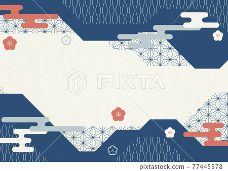 Illustration of Japanese taste that feels the texture of Japanese paper [A3 size 350dpi in XL] 77445578