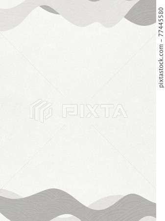 Abstract background material using Japanese paper Curved Japanese pattern Modern [XL in A3 size 350dpi] 77445580