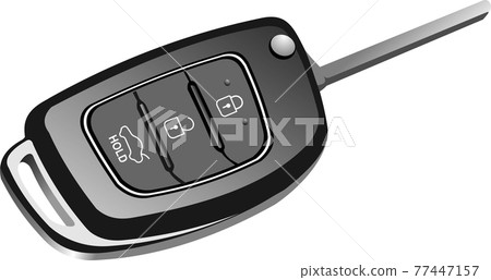 Key ignition. Vector 3d illustration 77447157