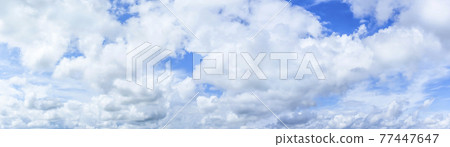 Panorama background image of blue sky and clouds Panorama background image of blue sky and clouds 77447647