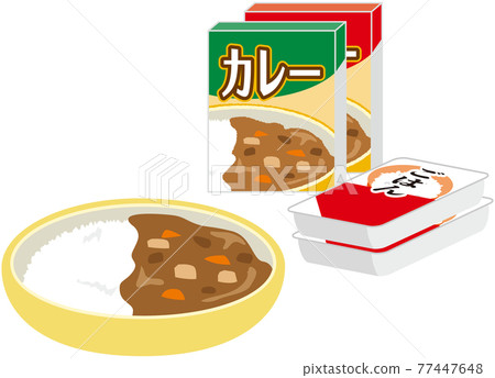 Retort curry preserved food Retort curry preserved food 77447648