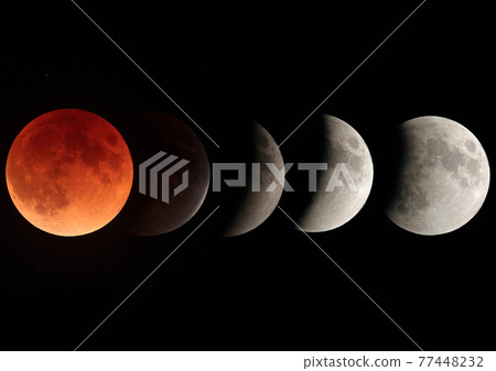 月全食過程合成 77448232