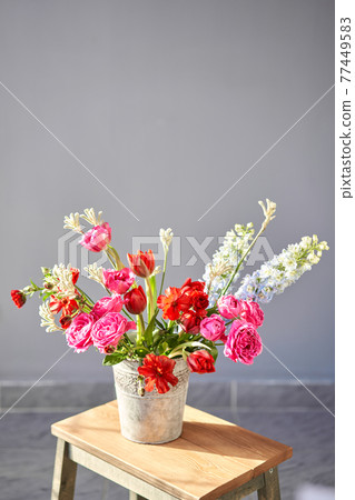 Bouquet 016. Finished flower arrangement in a vase for home. Flowers bunch, set for interior. Fresh cut flowers for decoration home. European floral shop. Delivery fresh cut flower. Bouquet 016. Finished flower arrangement in a vase for home. Flowers bunch, set for interior. Fresh cut flowers for decoration home. European floral shop. Delivery fresh cut flower. 77449583