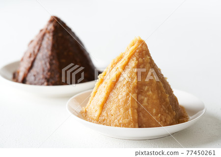 紅味噌和白味噌（米味噌） 77450261
