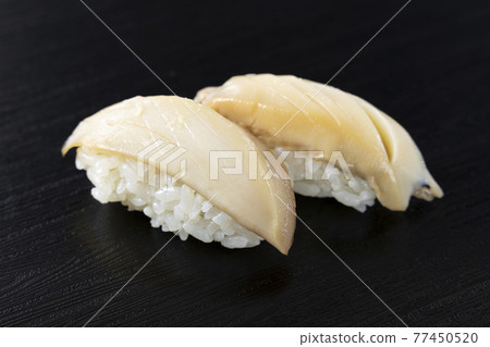 美味的鮑魚壽司 77450520