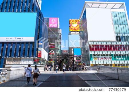 《Osaka Prefecture》 Dotonbori/Red light district 《Morning》 77450679