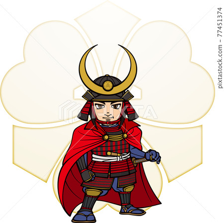 Ukita Hideie 武裝和站立 [3 頭和家徽] 77451374