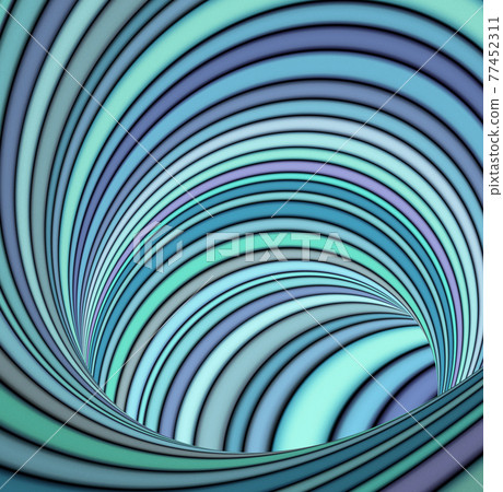 3d striped tunnel pipe in blue purple 77452311