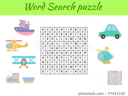 Premium Vector  Word puzzle game worksheet with school characters