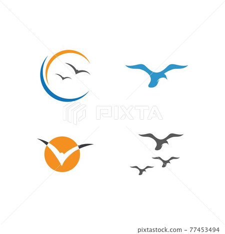 seagull  symbol and icon 77453494