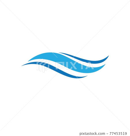 Water Wave symbol and icon Water Wave symbol and icon 77453519