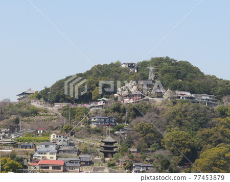 從尾道市政府看到的千光寺和天寧寺三條頭 從尾道市政府看到的千光寺和天寧寺三條頭 77453879