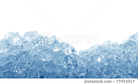 Ice cubes isolated 77453917